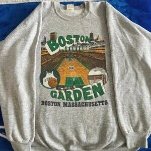 Retro Boston Garden Massachusetts Sweatshirt, Boston Celtics Basketball Crewneck